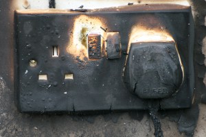 burnt socket